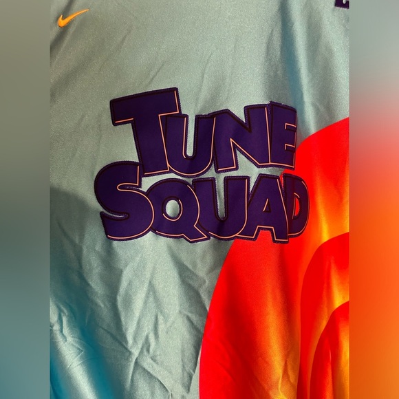 Nike LeBron x Space Jam Tune Squad Jersey Light Blue Fury 3XL - Picture 7 of 16